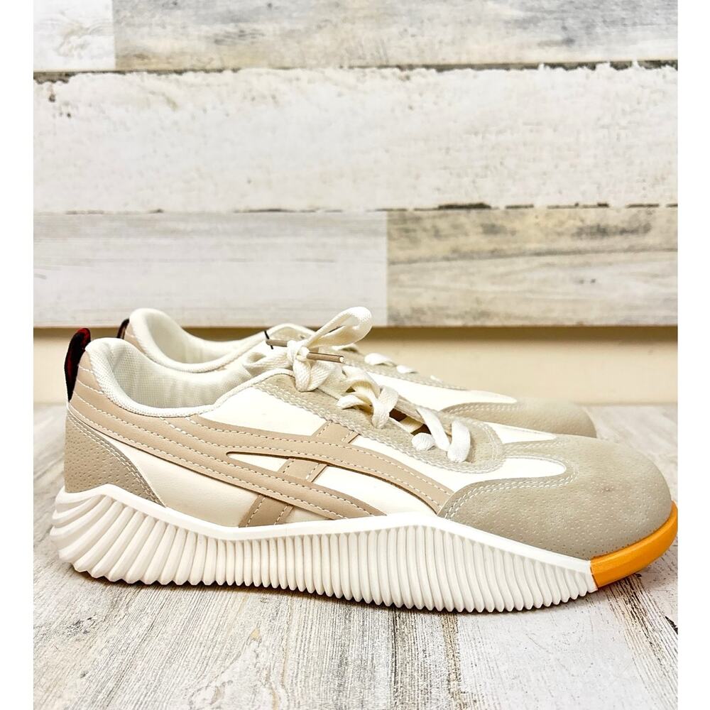 DE Florance Womens 9.5 Beige Cream Clodea 2.0 Sneakers Casual Chic NWT - Picture 3 of 7